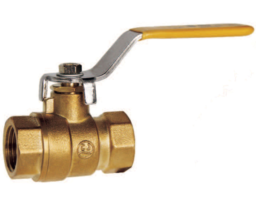 Brass gas ball valve with steel handle for gas,oil,water