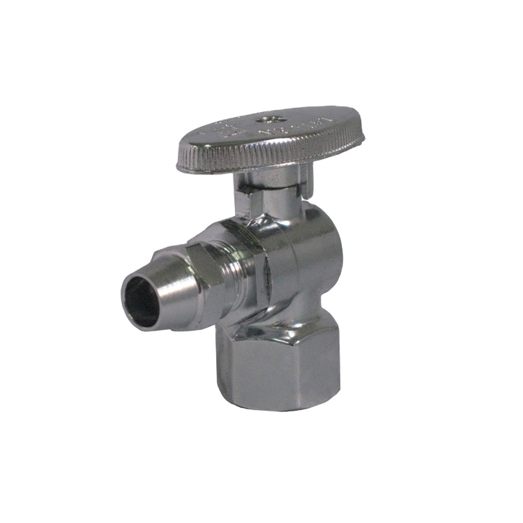 low cost bathroom brass angel valve 90 degree rotary compression connection valve