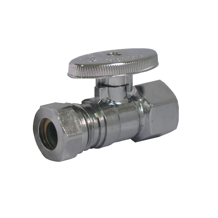 Good quality wear-resistant brass water-stop straight valves with zinc handle