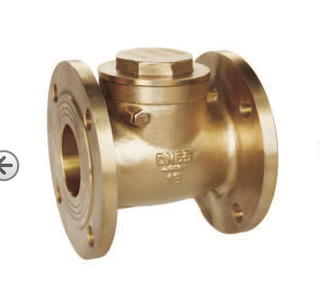 Professional design low price brass flange check valve H44W-16T